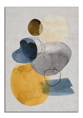 TEPPI ALHO gulvtppe, m. mnster, rektangulr - multifarvet polyester (120x180)