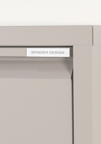 SPINDER DESIGN BILLY 3 skoskab, m. 3 lger - silky taupe stl