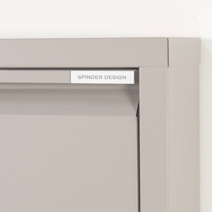 SPINDER DESIGN BILLY 3 skoskab, m. 3 lger - silky taupe stl
