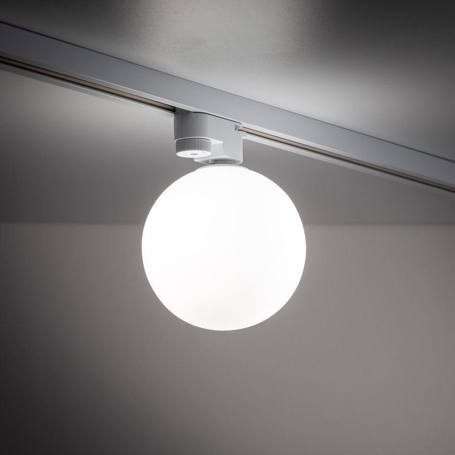 TK Tracer loftlampe - hvid glas og hvid metal