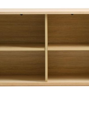 Cavo sknk, m. 2 skydelger og 2 hylder - natur egetr (160x45)