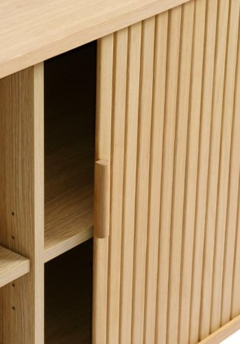 Cavo sknk, m. 2 skydelger og 2 hylder - natur egetr (160x45)