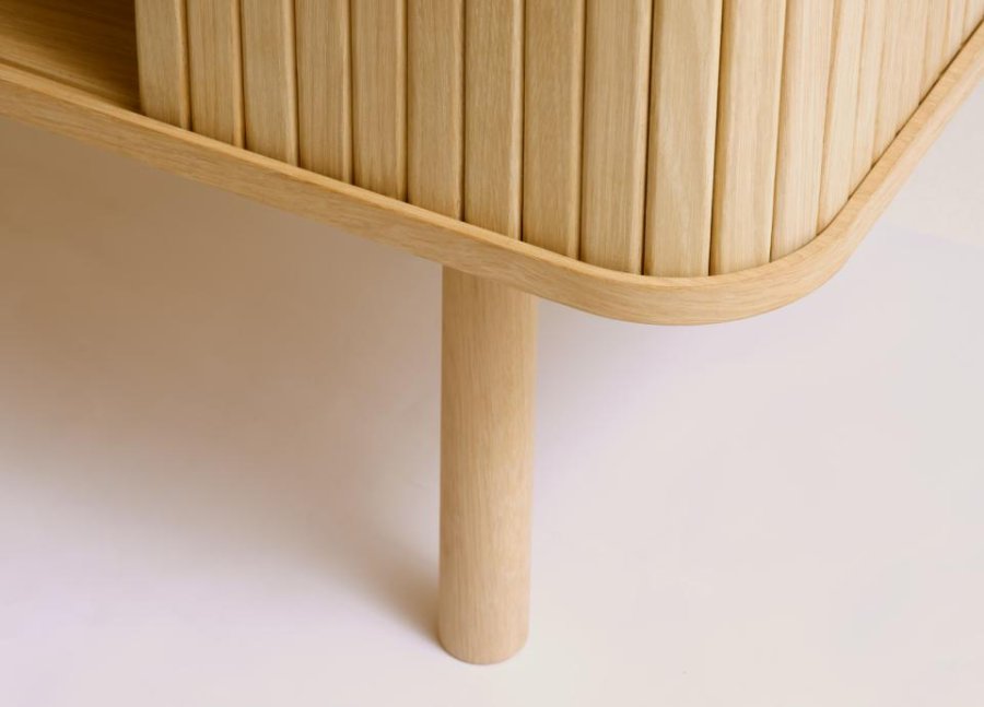 Cavo sknk, m. 2 skydelger og 2 hylder - natur egetr (160x45)