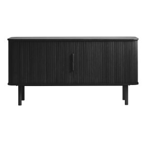 Cavo sknk, m. 2 skydelger og 2 hylder - sort egetr (160x45)