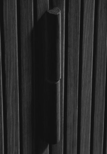 Cavo sknk, m. 2 skydelger og 2 hylder - sort egetr (160x45)