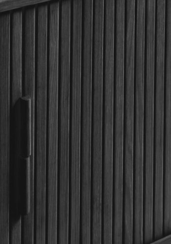 Cavo sknk, m. 2 skydelger og 2 hylder - sort egetr (160x45)