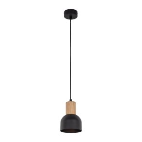TK Cairo loftlampe - natur tr og sort metal