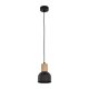 TK Cairo loftlampe - natur tr og sort metal