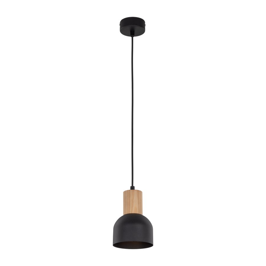 TK Cairo loftlampe - natur tr og sort metal