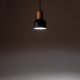 TK Cairo loftlampe - natur tr og sort metal