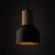 TK Cairo loftlampe - natur tr og sort metal