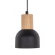 TK Cairo loftlampe - natur tr og sort metal