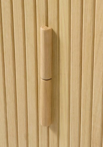 Cavo skab, m. 2 skydelger og 2 hylder - natur egetr