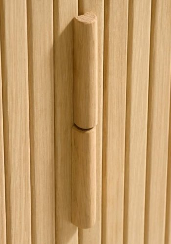 Cavo TV-bord, m. 2 skydelger og 2 hylder - natur egetr (160x40)