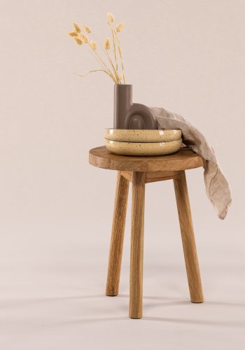VIND KOLLEKTION Bohus taburet - natur teaktr