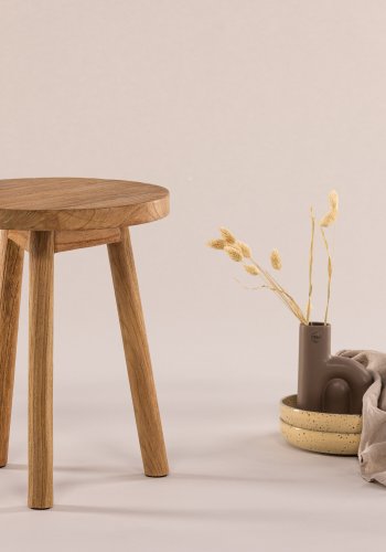 VIND KOLLEKTION Bohus taburet - natur teaktr