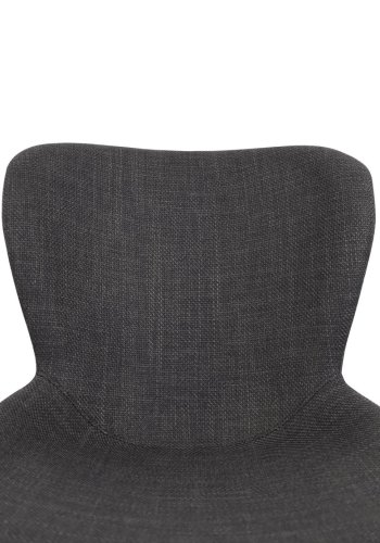 Ross spisebordsstol - mrkegr stof og sorte ben