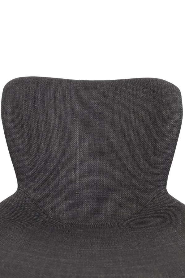 Ross spisebordsstol - mrkegr stof og sorte ben