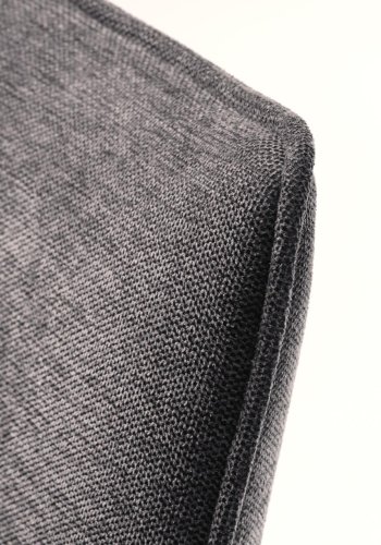 Calgary spisebordsstol - mrkegr stof og sorte ben