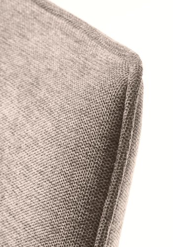 Calgary spisebordsstol - sand stof og sorte ben