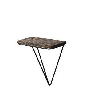 NORDVÄRK Phalaenopsis vghylde - mrk valnddefarvet grantr og sort metal