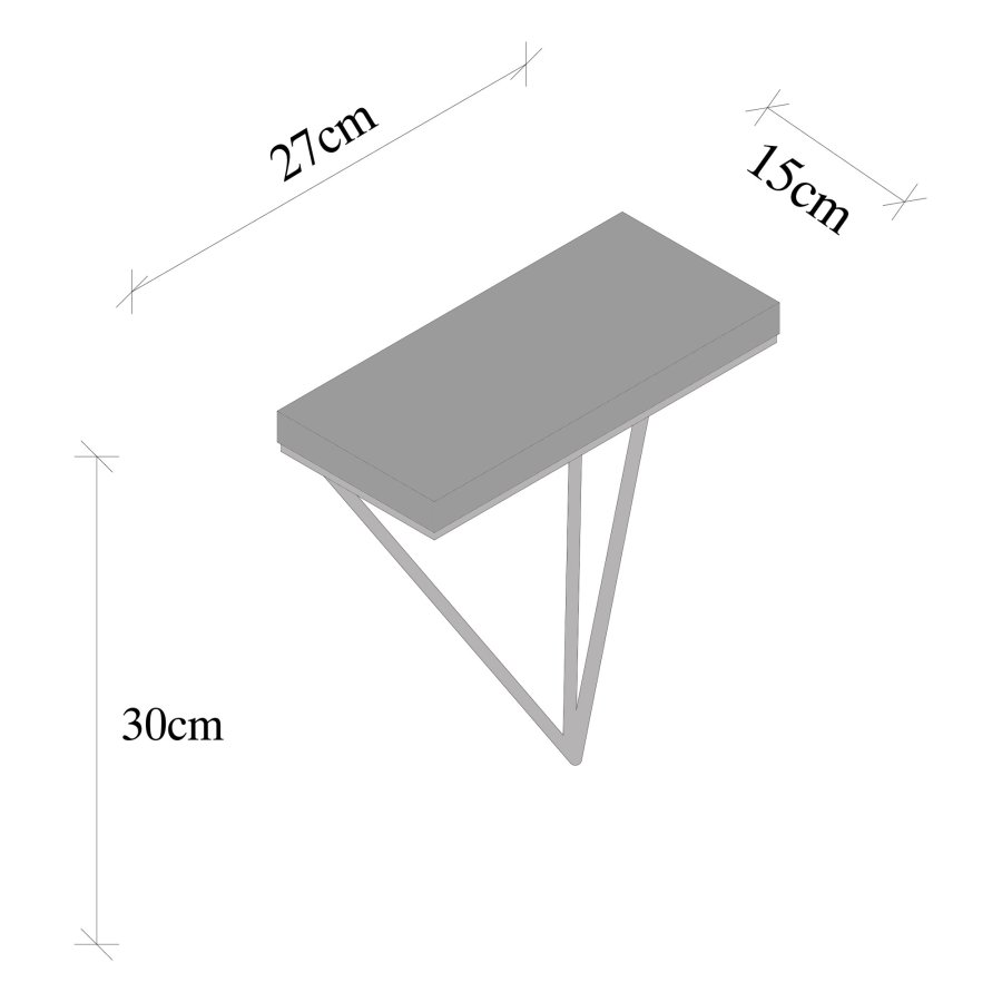 NORDVÄRK Phalaenopsis vghylde - mrk valnddefarvet grantr og sort metal