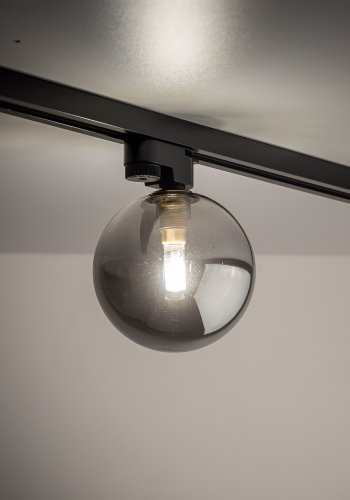 TK Tracer loftlampe - grafit glas og sort metal