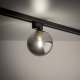 TK Tracer loftlampe - grafit glas og sort metal
