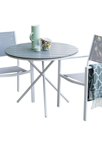 VENTURE DESIGN havest m. Parma bord (90) og 2 Copacabana stole m. armln - gr aintwood/textilene