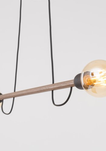 TK Helix loftlampe - valnddefarvet tr