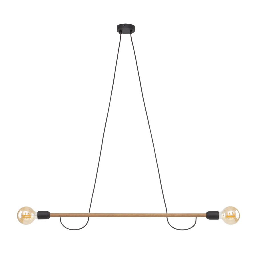 TK Helix loftlampe - valnddefarvet tr