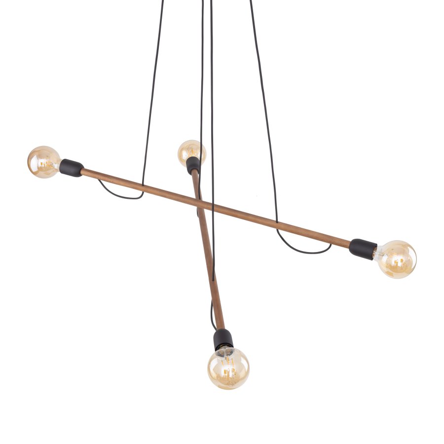 TK Helix loftlampe - valnddefarvet tr