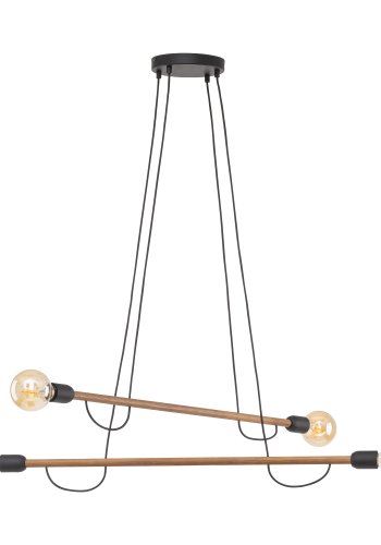 TK Helix loftlampe - valnddefarvet tr