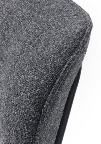 Buffalo spisebordsstol - mrkegr melange stof og sorte ben