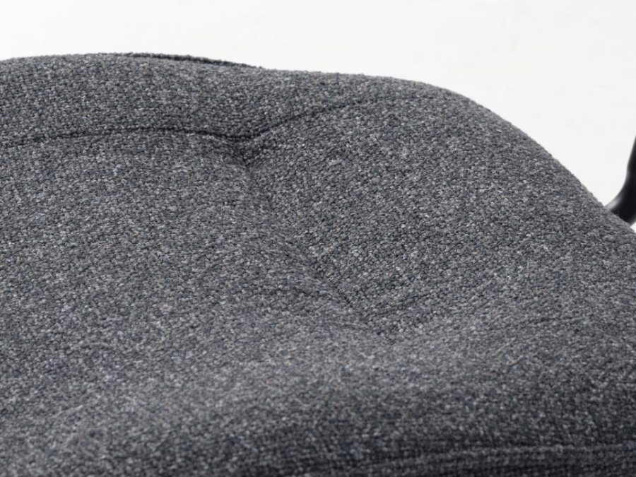 Buffalo spisebordsstol - mrkegr melange stof og sorte ben