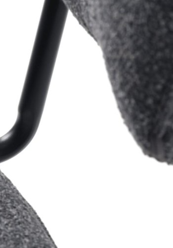 Buffalo spisebordsstol - mrkegr melange stof og sorte ben