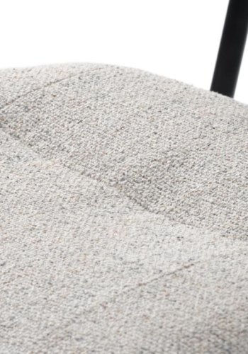 Buffalo spisebordsstol - offwhite melange stof og sorte ben