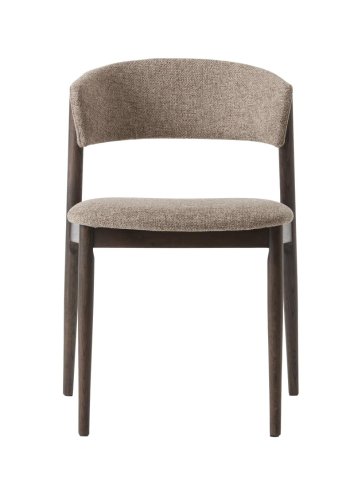 Revere spisebordsstol - latte melange stof og espressoolie