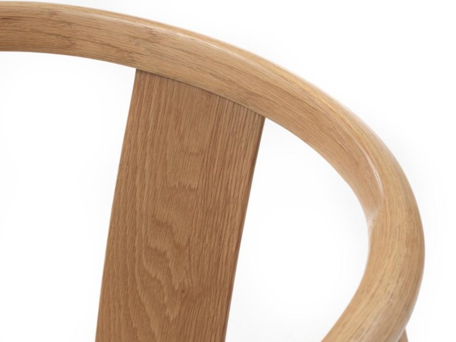 Relate spisebordsstol, m. armln - natur papirsnor og natur eg