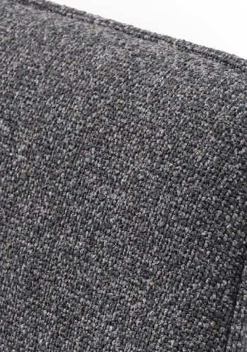 Alma drejestol, m. armln - mrkegr melange polyester og sorte ben