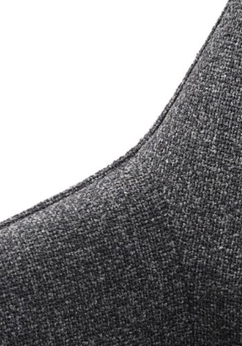 Alma drejestol, m. armln - mrkegr melange polyester og sorte ben