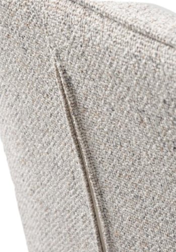 Alma drejestol, m. armln - offwhite melange polyester og sorte ben