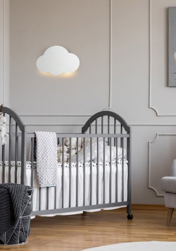 TK Sky brnelampe - hvid metal