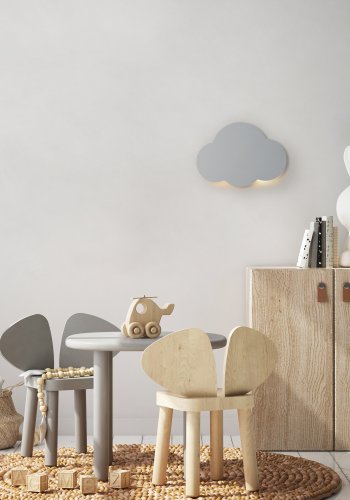 TK Sky brnelampe - lysegr metal