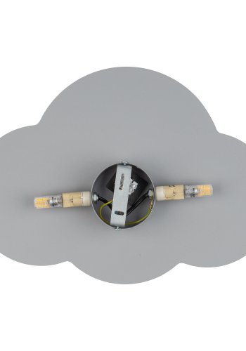 TK Sky brnelampe - lysegr metal