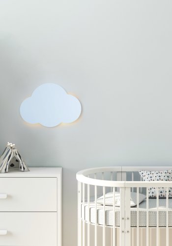 TK Sky brnelampe - lysebl metal