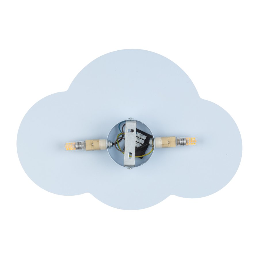 TK Sky brnelampe - lysebl metal