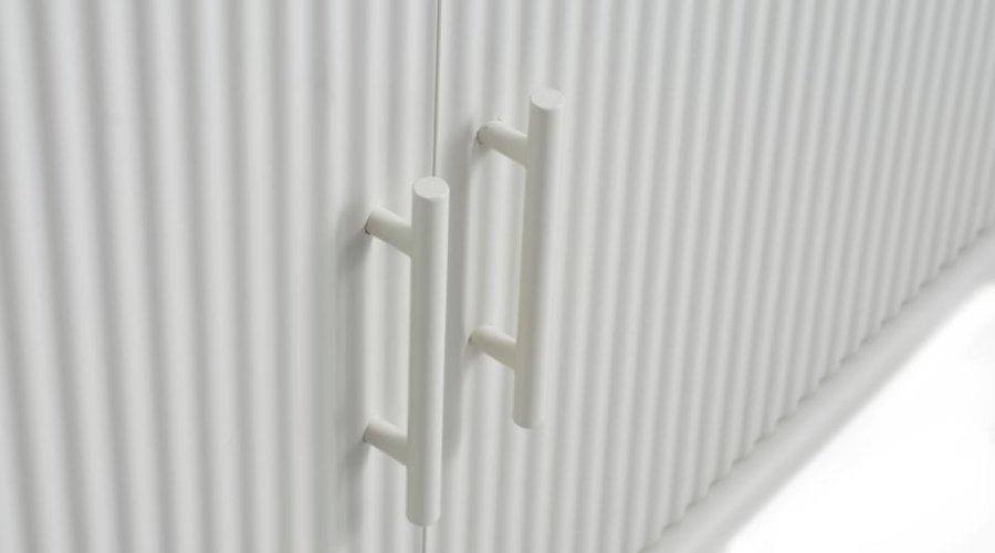 Palma sknk, m. 3 lger og hylder - greige MDF og metal (B:160)