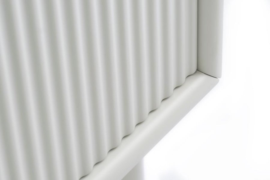 Palma skab, m. 2 lger og hylder - greige MDF og metal (H:125)