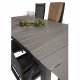VENTURE DESIGN havest, m. Levels bord, m. udtrk og 6 Copacabana recliner stole - aintwood/alu